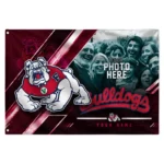 Fresno State Bulldogs House Flag Custom Diagonal Stripes Red Best Selling