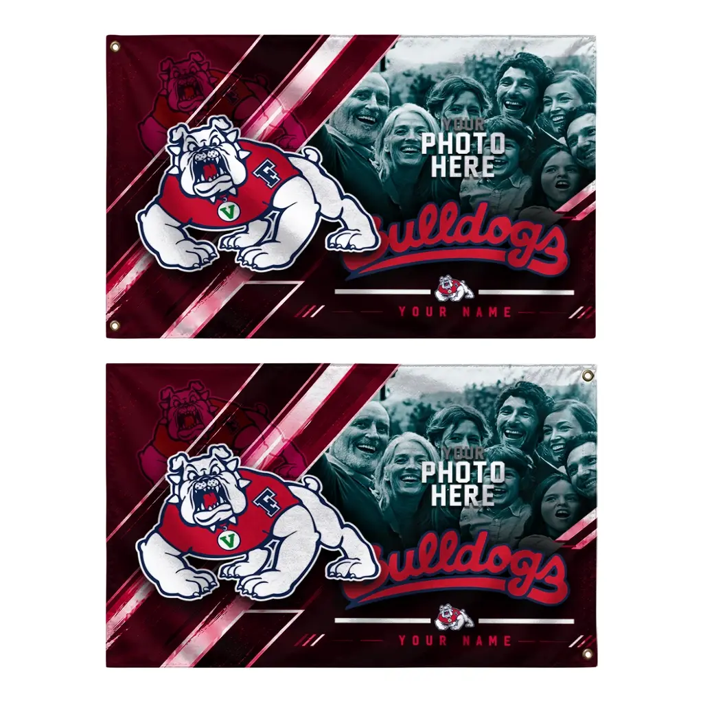Fresno State Bulldogs House Flag Custom Diagonal Stripes Red Fashion Forward Fresno State Bulldogs House Flag Custom Diagonal Stripes Red Fashion Forward