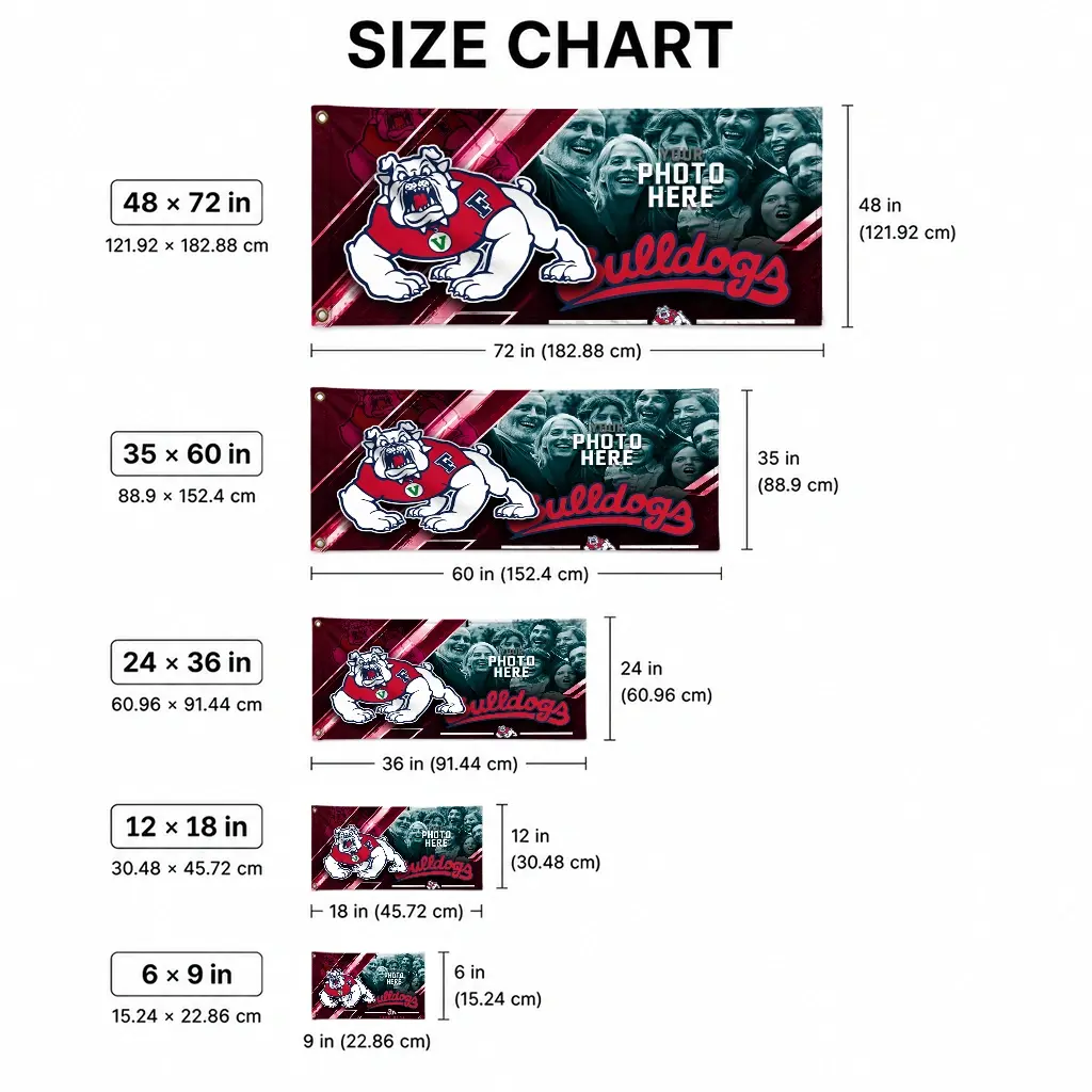 Fresno State Bulldogs House Flag Custom Diagonal Stripes Red High Quality Fresno State Bulldogs House Flag Custom Diagonal Stripes Red High Quality