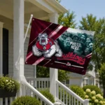 Fresno State Bulldogs House Flag Custom Diagonal Stripes Red Best Selling