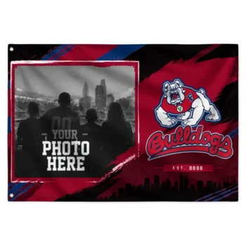 Fresno State Bulldogs House Flag Customized Framed Photo Red Black Best Selling