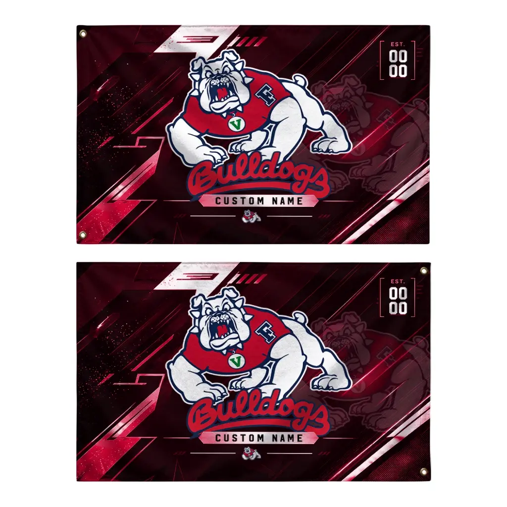 Fresno State Bulldogs House Flag Customized Speed Slashes Red Fashion Forward Fresno State Bulldogs House Flag Customized Speed Slashes Red Fashion Forward