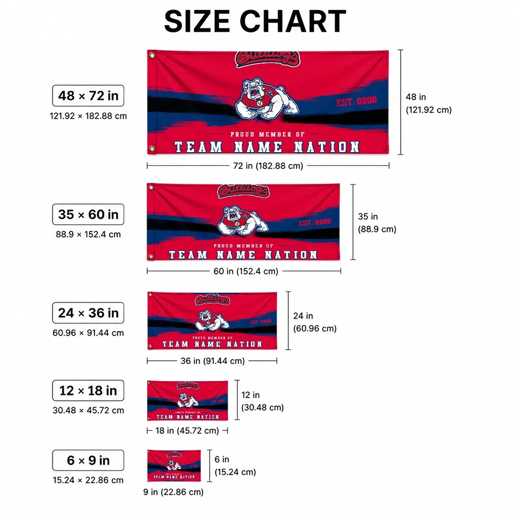 Fresno State Bulldogs House Flag Personalized Brushed Streaks Red High Quality Fresno State Bulldogs House Flag Personalized Brushed Streaks Red High Quality