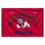 Fresno State Bulldogs House Flag Personalized Ornate Border Red Best Selling