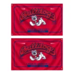 Fresno State Bulldogs House Flag Personalized Ornate Border Red Best Selling