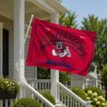 Fresno State Bulldogs House Flag Personalized Ornate Border Red Best Selling