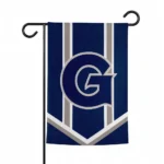 Georgetown Hoyas Garden Flag Custom Chevron Stripes Blue Best Selling
