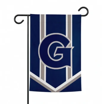 Georgetown Hoyas Garden Flag Custom Chevron Stripes Blue Best Selling