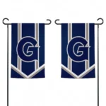 Georgetown Hoyas Garden Flag Custom Chevron Stripes Blue Best Selling