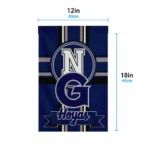 Georgetown Hoyas Garden Flag Custom Circle Medallion Blue Best Selling