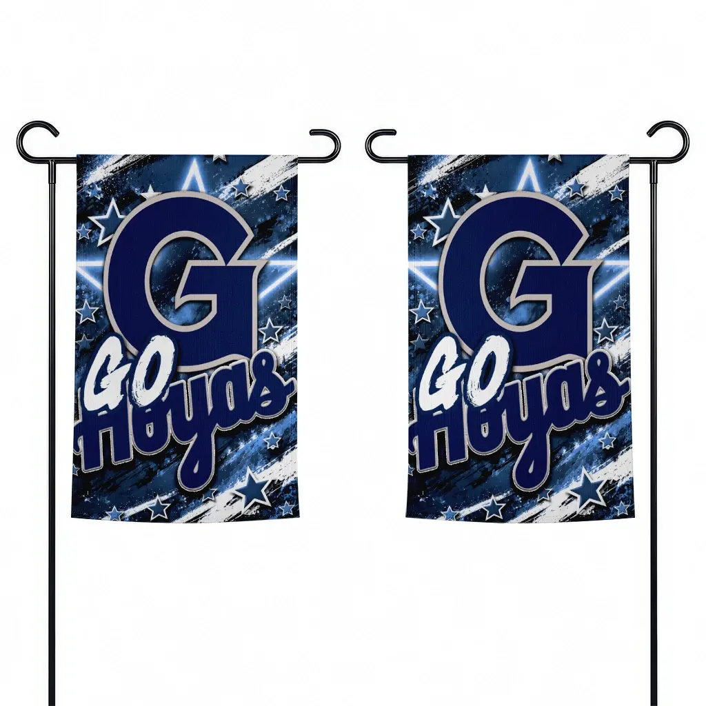 Georgetown Hoyas Garden Flag Customized Glowing Star Blue Fashion Forward Georgetown Hoyas Garden Flag Customized Glowing Star Blue Fashion Forward