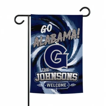 Georgetown Hoyas Garden Flag Customized Swirl Vortex Blue Best Selling