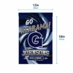 Georgetown Hoyas Garden Flag Customized Swirl Vortex Blue Best Selling