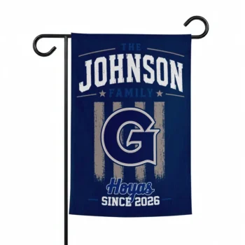 Georgetown Hoyas Garden Flag Personalized Distressed Stripes Blue Best Selling