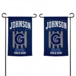 Georgetown Hoyas Garden Flag Personalized Distressed Stripes Blue Best Selling