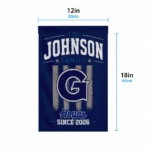 Georgetown Hoyas Garden Flag Personalized Distressed Stripes Blue Best Selling