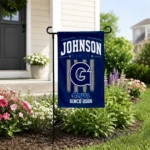 Georgetown Hoyas Garden Flag Personalized Distressed Stripes Blue Best Selling