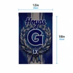 Georgetown Hoyas Garden Flag Personalized Laurel Wreath Blue Best Selling