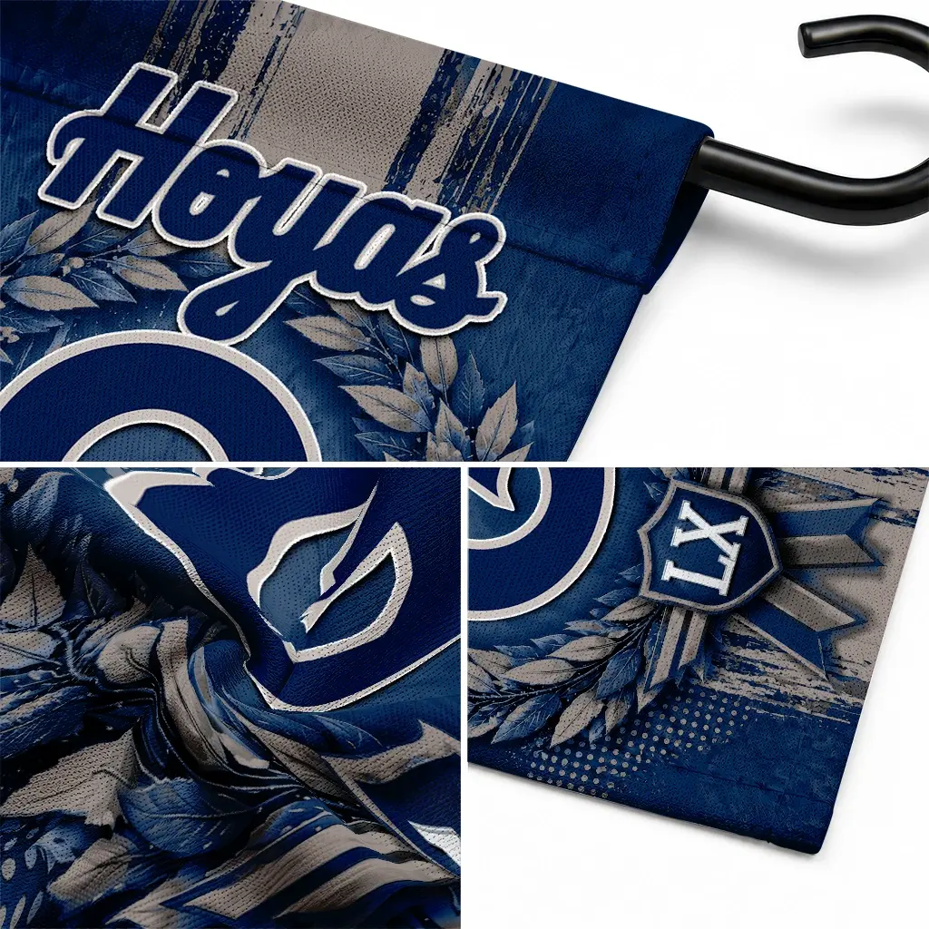 Georgetown Hoyas Garden Flag Personalized Laurel Wreath Blue Latest Model Georgetown Hoyas Garden Flag Personalized Laurel Wreath Blue Latest Model