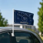 Georgetown Hoyas House Flag Custom Ornate Border Blue Best Selling