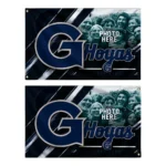 Georgetown Hoyas House Flag Customized Diagonal Stripes Blue Best Selling