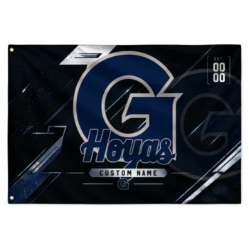 Georgetown Hoyas House Flag Personalized Speed Slashes Blue Best Selling