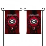 Georgia Bulldogs Garden Flag Custom Laurel Wreath Red Best Selling