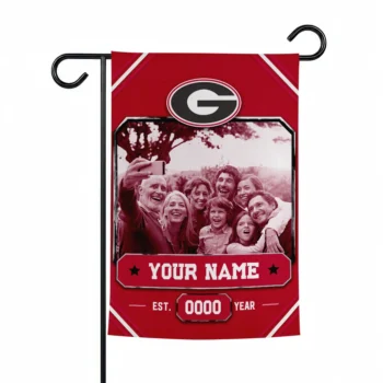 Georgia Bulldogs Garden Flag - Custom Photo Frame Red
