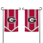 Georgia Bulldogs Garden Flag Customized Chevron Stripes Red Best Selling