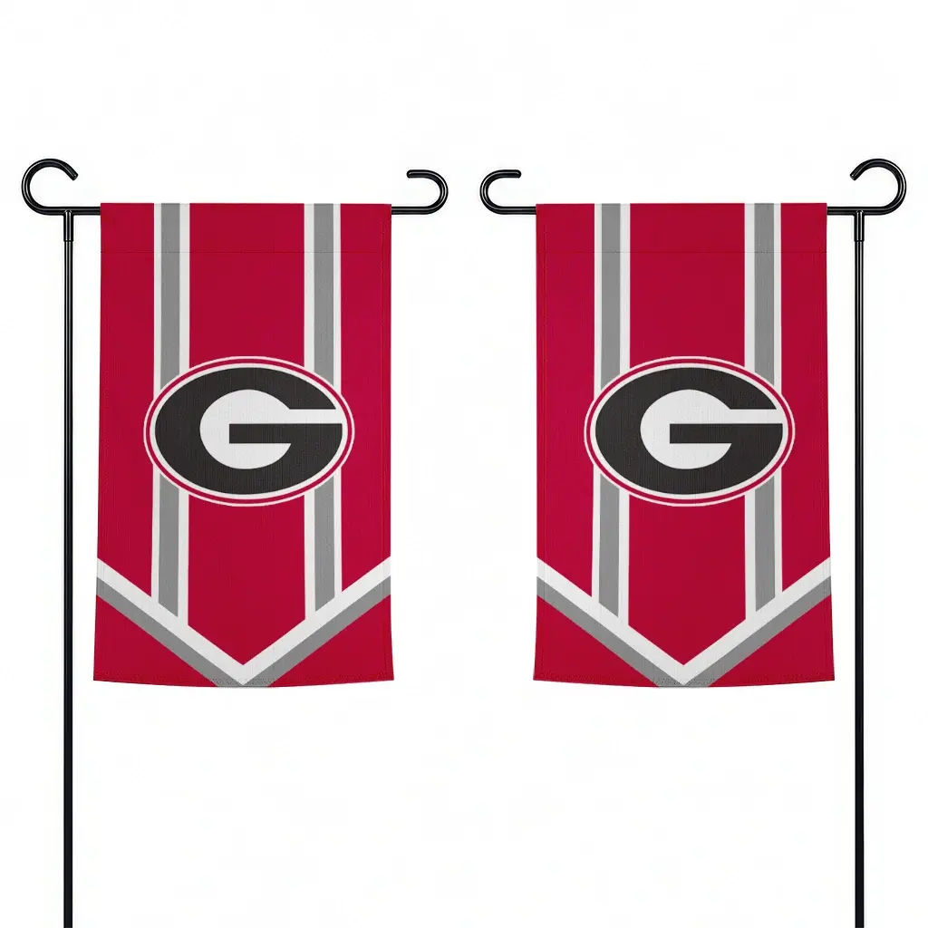 Georgia Bulldogs Garden Flag Customized Chevron Stripes Red Fashion Forward Georgia Bulldogs Garden Flag Customized Chevron Stripes Red Fashion Forward