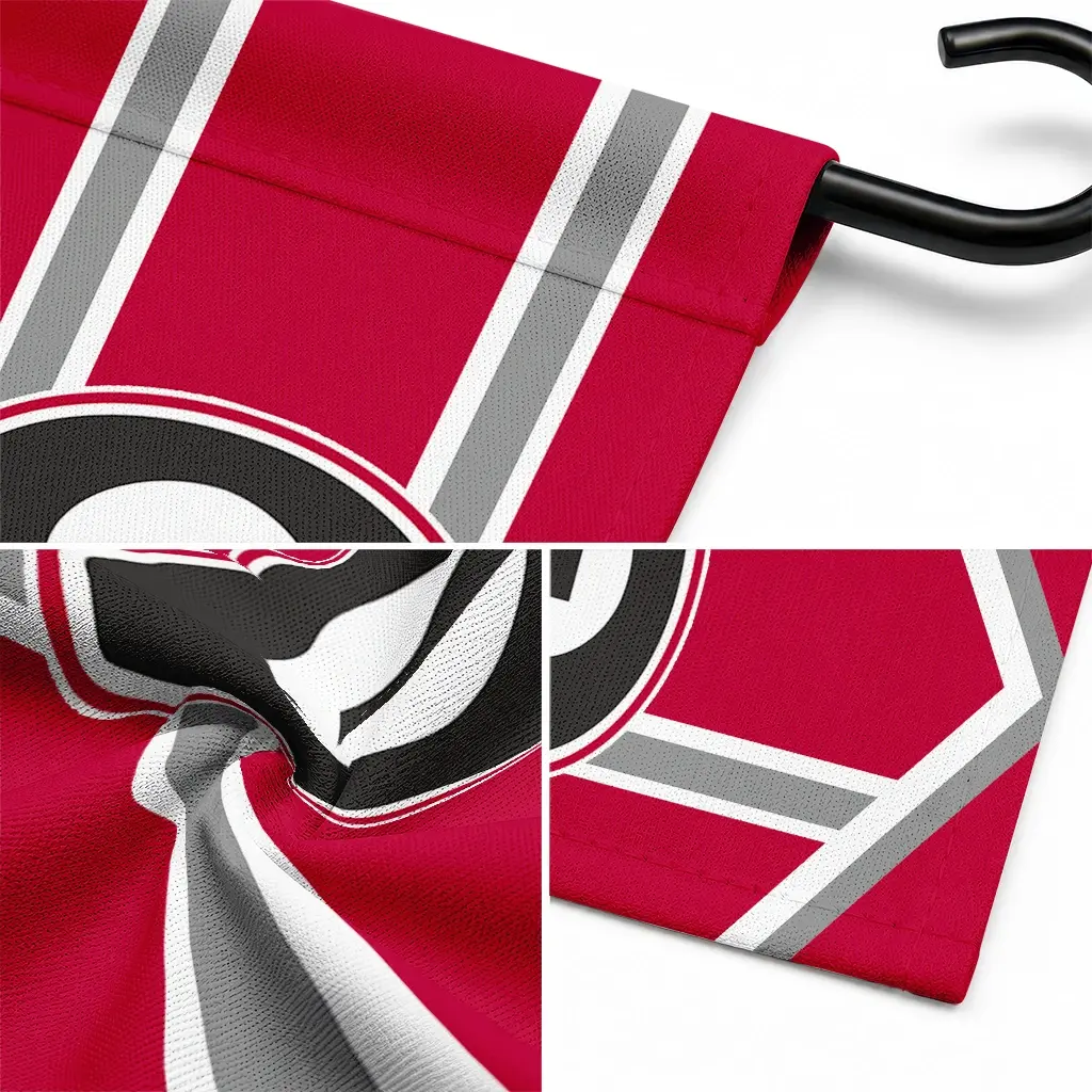 Georgia Bulldogs Garden Flag Customized Chevron Stripes Red Latest Model Georgia Bulldogs Garden Flag Customized Chevron Stripes Red Latest Model