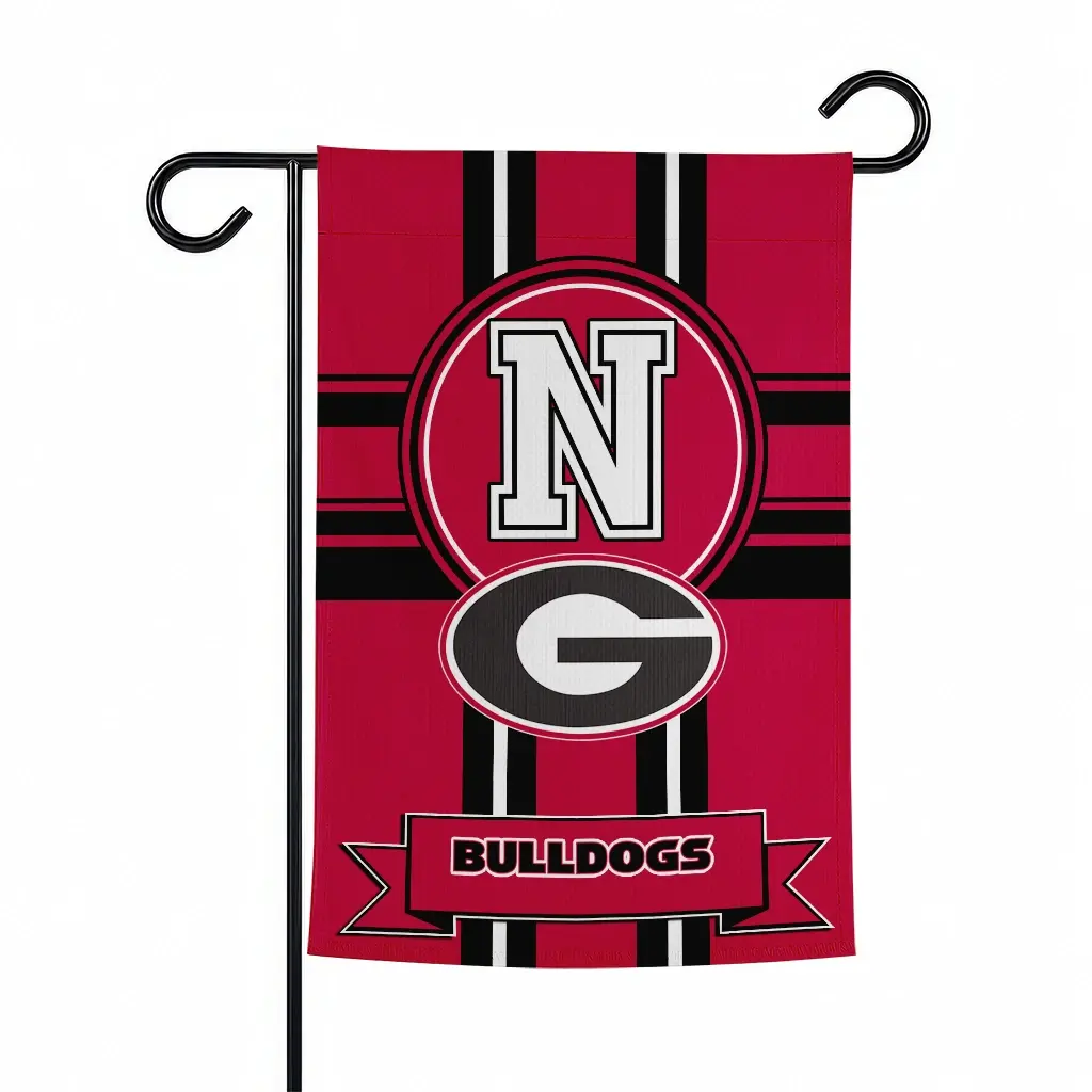 Georgia Bulldogs Garden Flag Customized Circle Medallion Red Best Selling Georgia Bulldogs Garden Flag Customized Circle Medallion Red Best Selling