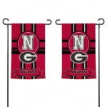 Georgia Bulldogs Garden Flag Customized Circle Medallion Red Best Selling