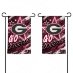 Georgia Bulldogs Garden Flag Personalized Glowing Star Red Best Selling