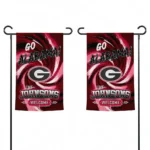 Georgia Bulldogs Garden Flag Personalized Swirl Vortex Red Best Selling