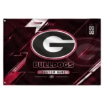 Georgia Bulldogs House Flag Custom Speed Slashes Red Best Selling