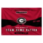Georgia Bulldogs House Flag Customized Brushed Streaks Red Best Selling