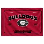 Georgia Bulldogs House Flag Customized Ornate Border Red Best Selling