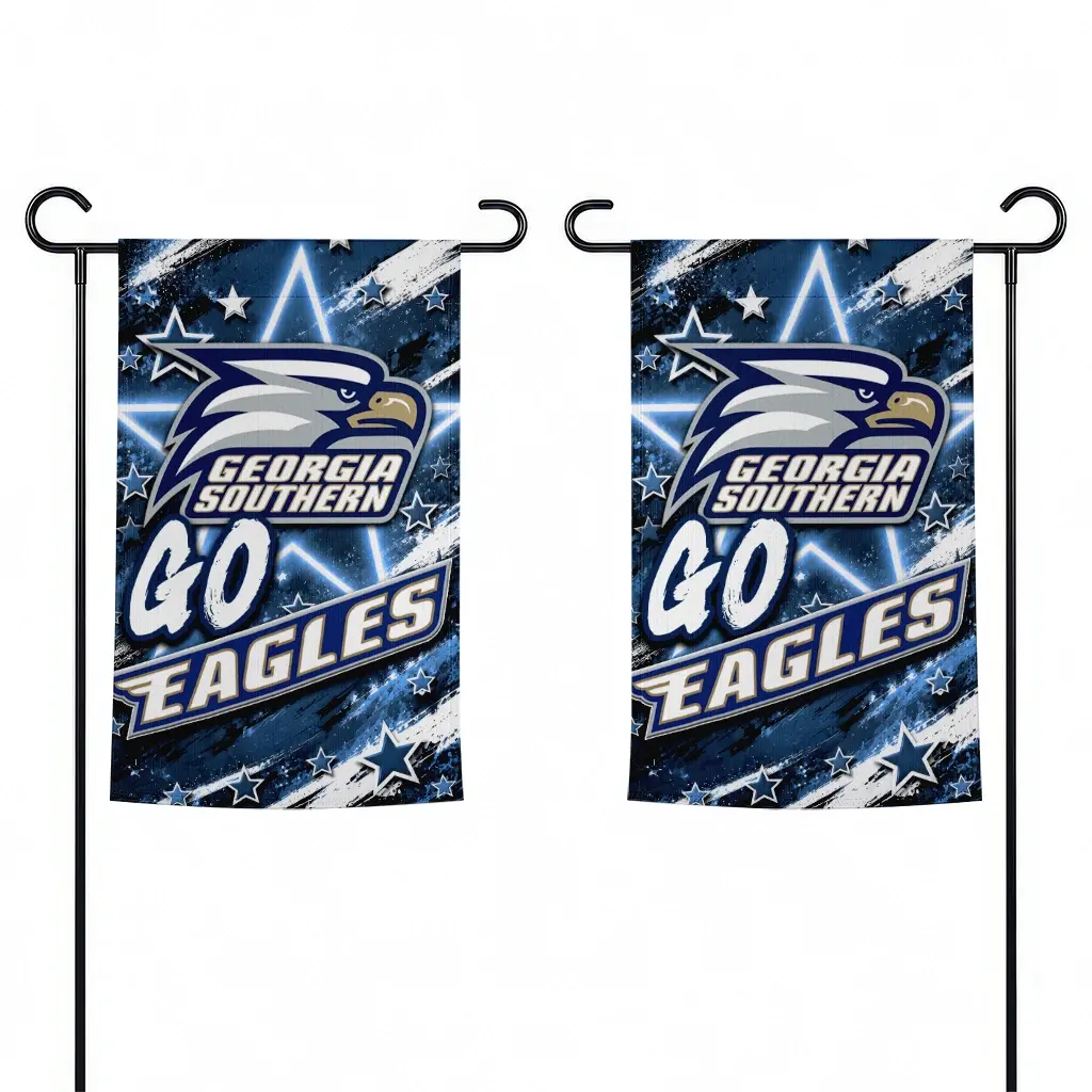 Georgia Southern Eagles Garden Flag Custom Glowing Star Blue Fashion Forward Georgia Southern Eagles Garden Flag Custom Glowing Star Blue Fashion Forward