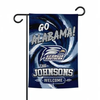 Georgia Southern Eagles Garden Flag Custom Swirl Vortex Blue Best Selling