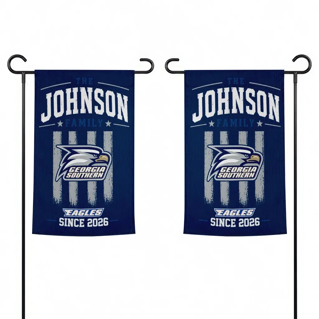 Georgia Southern Eagles Garden Flag Customized Distressed Stripes Blue Fashion Forward Georgia Southern Eagles Garden Flag Customized Distressed Stripes Blue Fashion Forward
