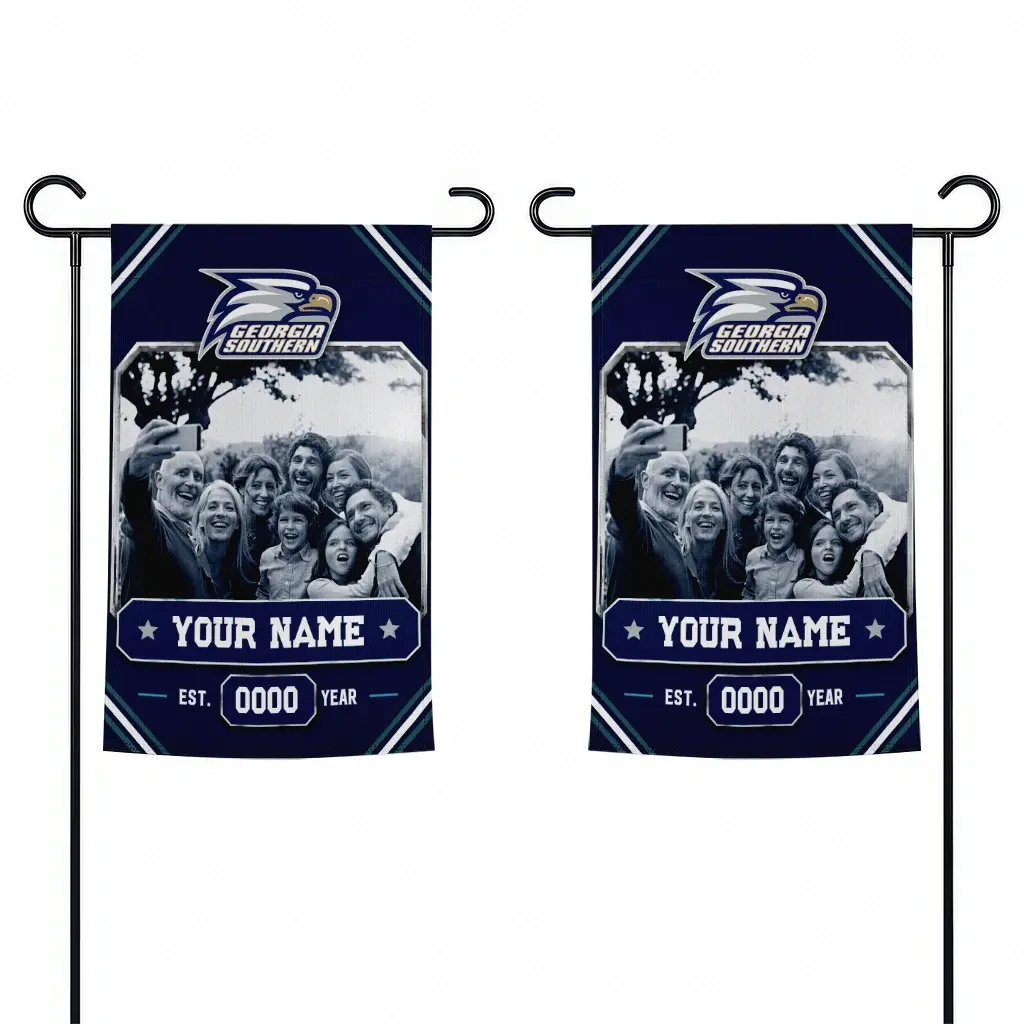 Georgia Southern Eagles Garden Flag Customized Photo Frame Blue Fashion Forward Georgia Southern Eagles Garden Flag Customized Photo Frame Blue Fashion Forward
