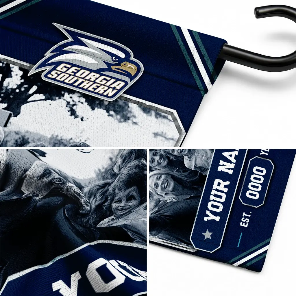 Georgia Southern Eagles Garden Flag Customized Photo Frame Blue Latest Model Georgia Southern Eagles Garden Flag Customized Photo Frame Blue Latest Model