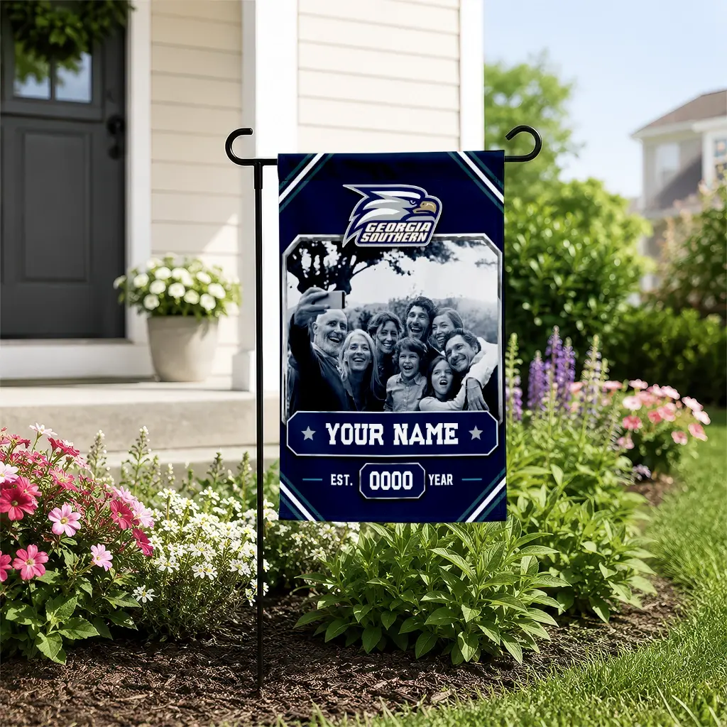 Georgia Southern Eagles Garden Flag Customized Photo Frame Blue New Arrival Georgia Southern Eagles Garden Flag Customized Photo Frame Blue New Arrival