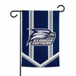 Georgia Southern Eagles Garden Flag Personalized Chevron Stripes Blue Best Selling
