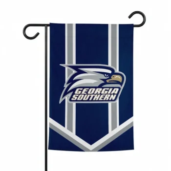 Georgia Southern Eagles Garden Flag Personalized Chevron Stripes Blue Best Selling