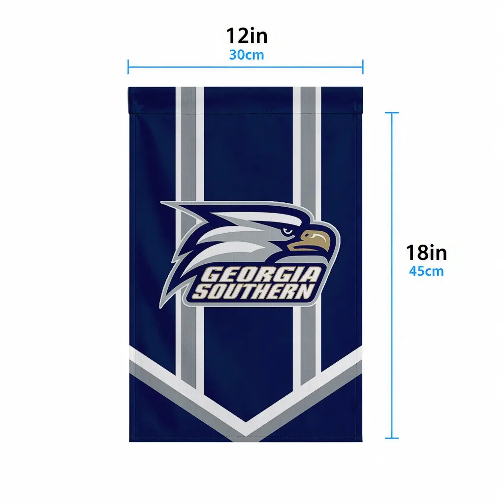 Georgia Southern Eagles Garden Flag Personalized Chevron Stripes Blue High Quality Georgia Southern Eagles Garden Flag Personalized Chevron Stripes Blue High Quality