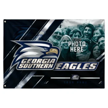 Georgia Southern Eagles House Flag Custom Diagonal Stripes Blue Best Selling