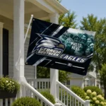 Georgia Southern Eagles House Flag Custom Diagonal Stripes Blue Best Selling