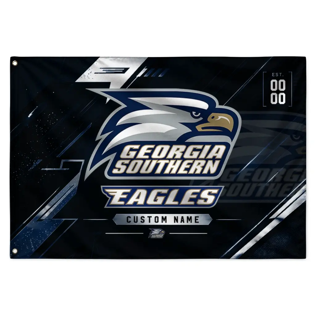 Georgia Southern Eagles House Flag Customized Speed Slashes Blue Best Selling Georgia Southern Eagles House Flag Customized Speed Slashes Blue Best Selling